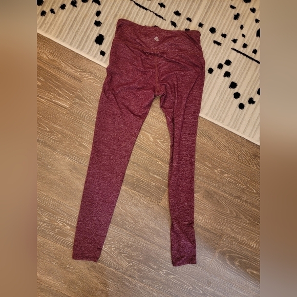Athleta size‎ XS Burgundy Leggings NWOT - Picture 5 of 6